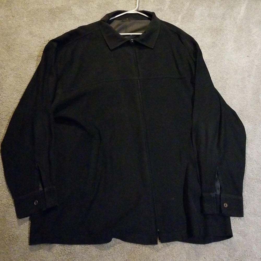 Big & Tall Unbranded Zip Up Shirt Jacket